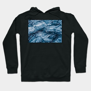 Blue Frozen Ice Shards in Winter I Hoodie